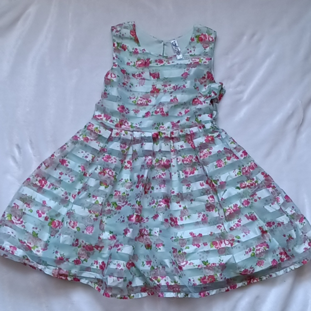 Floral Teal Dress size 14